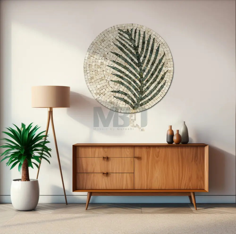 Tea Leaf Art: Nature-Inspired Stone Wall Art for Abstract Home Decor Wall Hangings