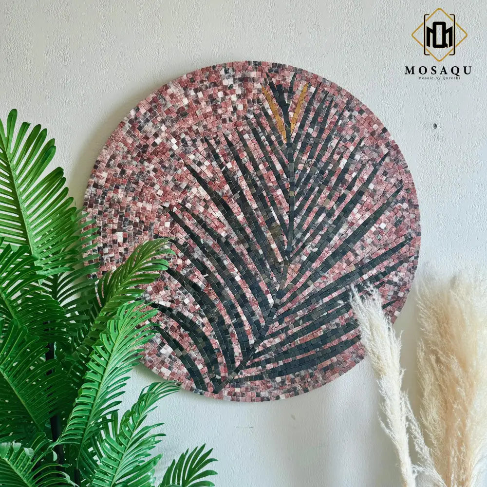 Tea Leaf Art: Nature-Inspired Stone Wall Art for Abstract Home Decor Wall Hangings