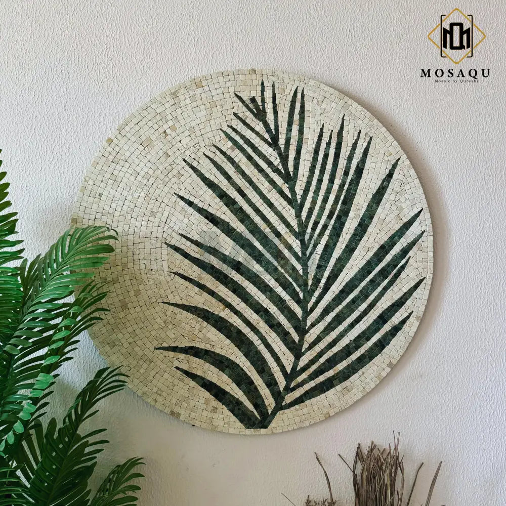 Tea Leaf Art: Nature-Inspired Stone Wall Art for Abstract Home Decor Wall Hangings