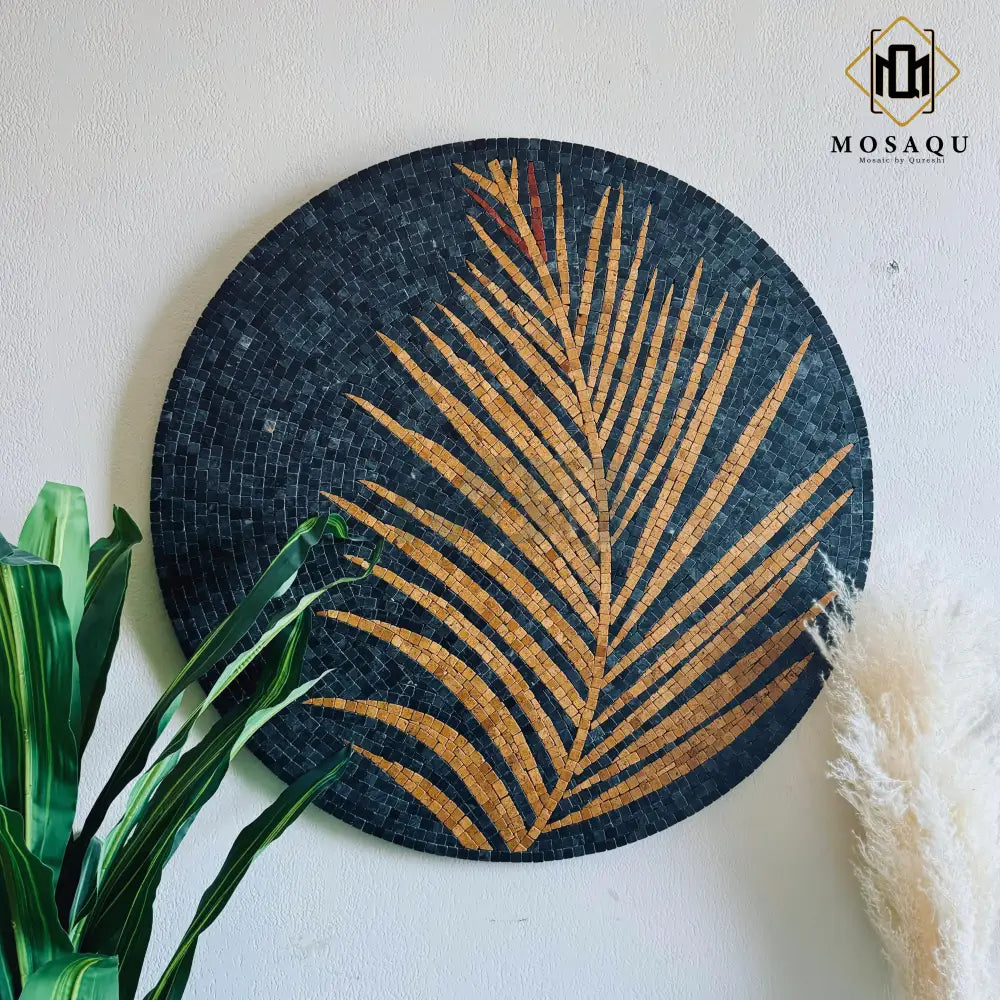 Tea Leaf Art: Nature-Inspired Stone Wall Art for Western Home Decor Wall Hangings