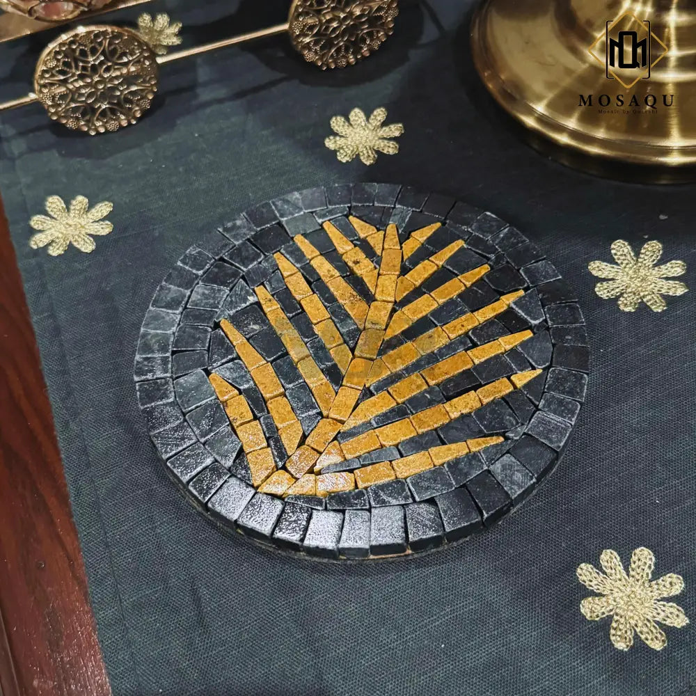 Tea Leaf Handmade Coaster For Jugs / Plates for Thoughtful Work Desk 6” x 6” / 1 PCS