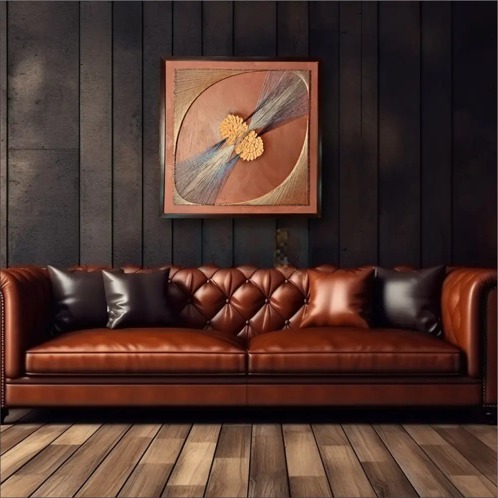 THREADED HARMONY-Urban Folk String Nail Wall Art with Mosaic Patterns Wall Hangings