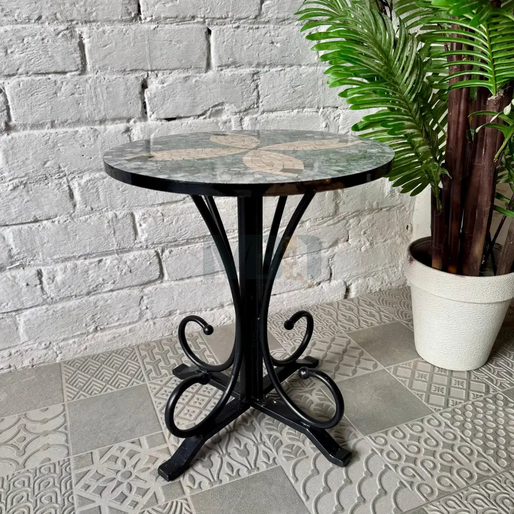 Timeless Petal Design Coffee Table - Ornate Curve Base for Ideal Homes 16” x 16” x 20”