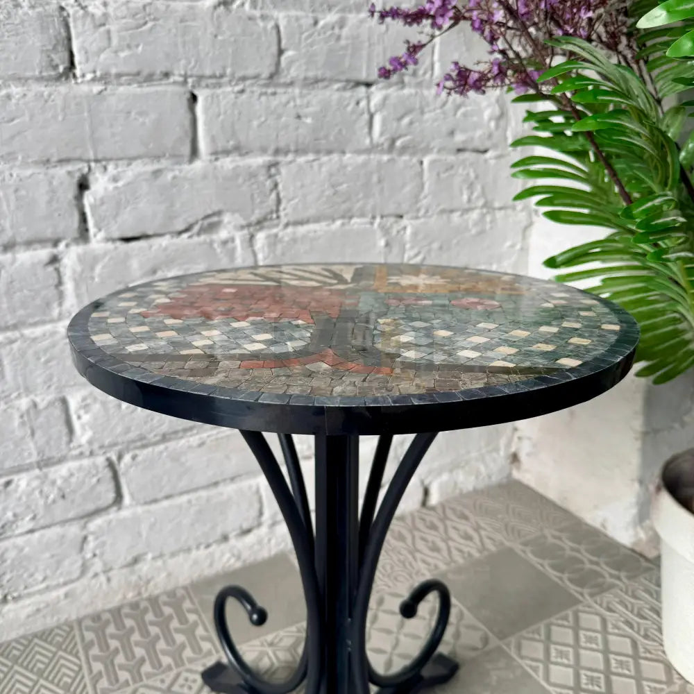 Tree Of Life Design Coffee Table - Ornate Curve Base for Exquisite Homes 16” x 16” x 20”