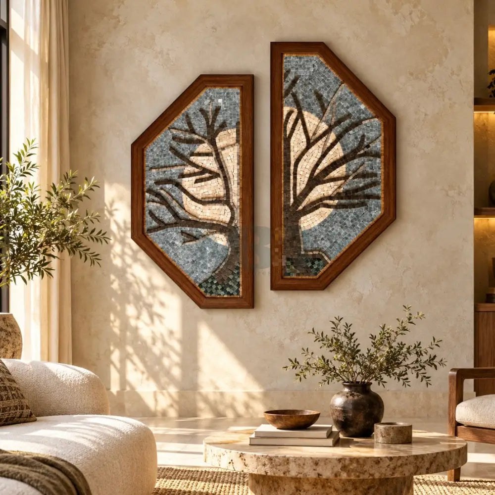 Twilight Harmony Mosaic – Exquisite Wall Decor for Classy People - 32’’x32’’ - Wall Hangings